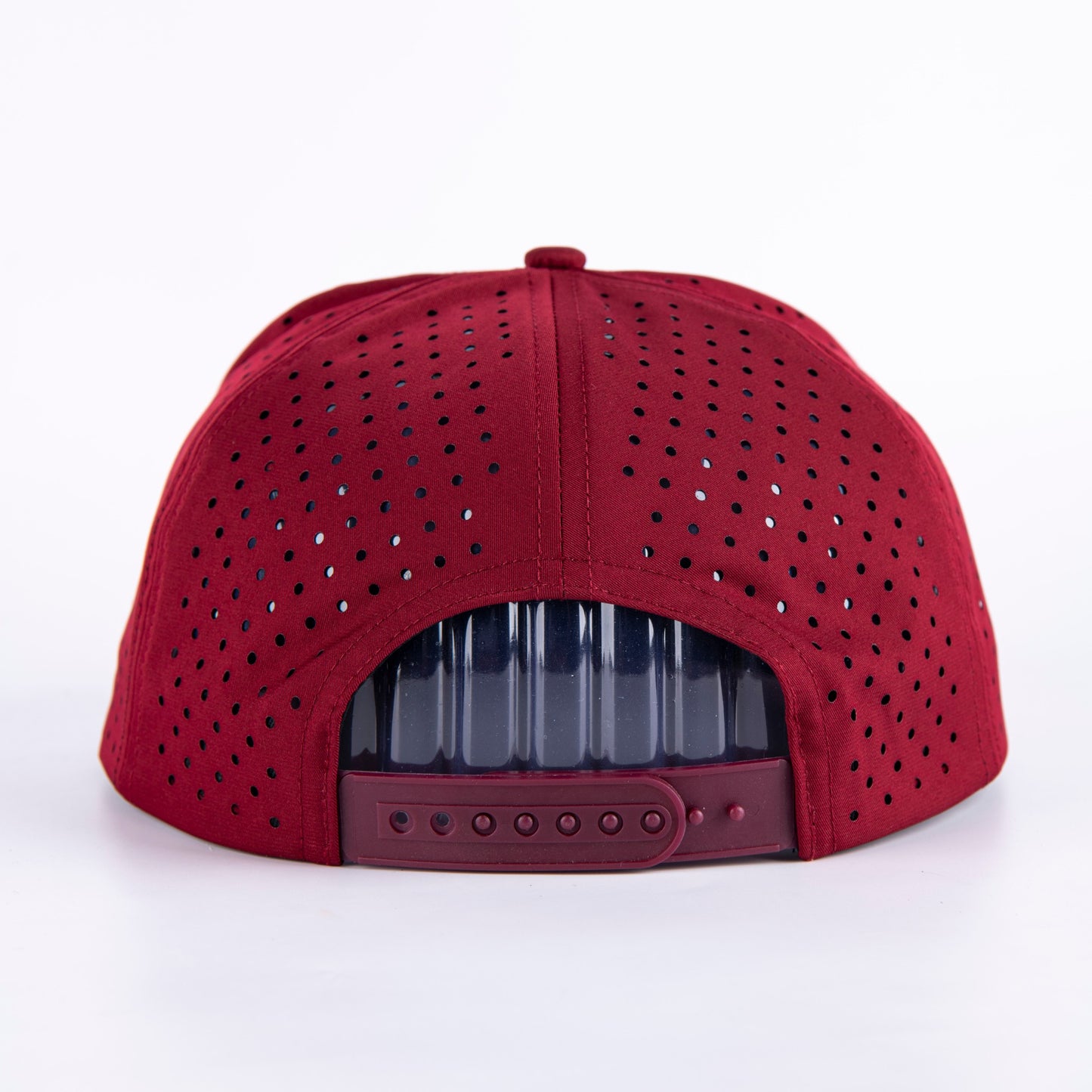 Burgundy & White Snapback