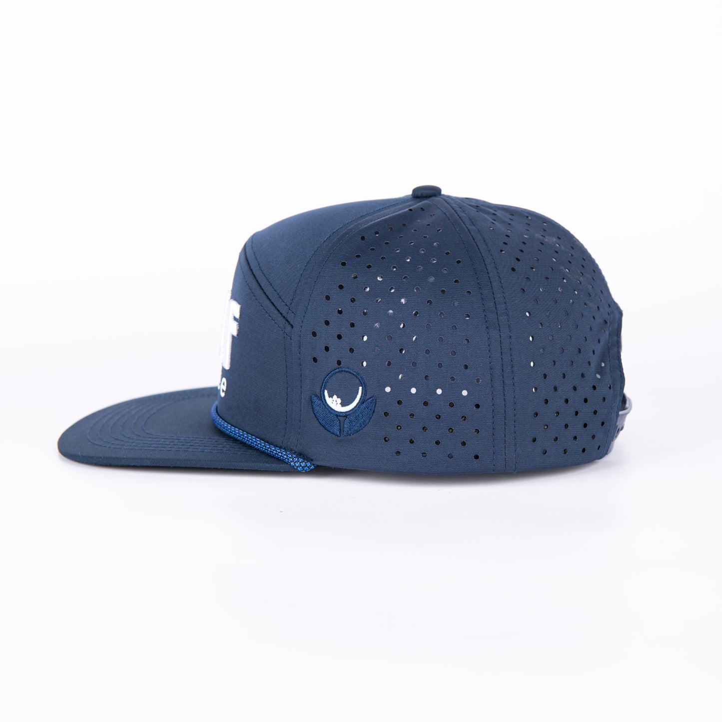 Dark Blue & White Snapback