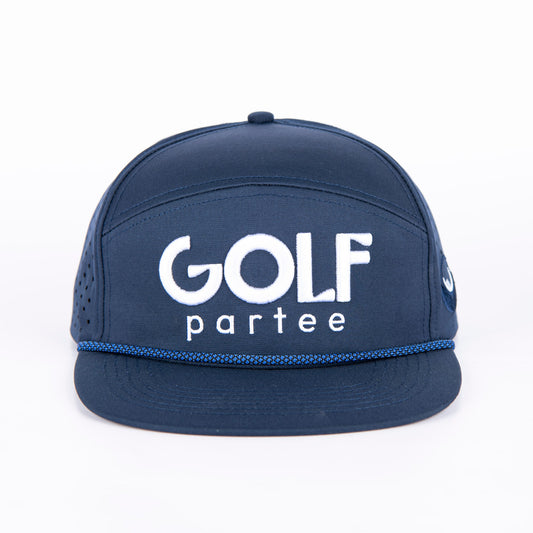 Dark Blue & White Snapback