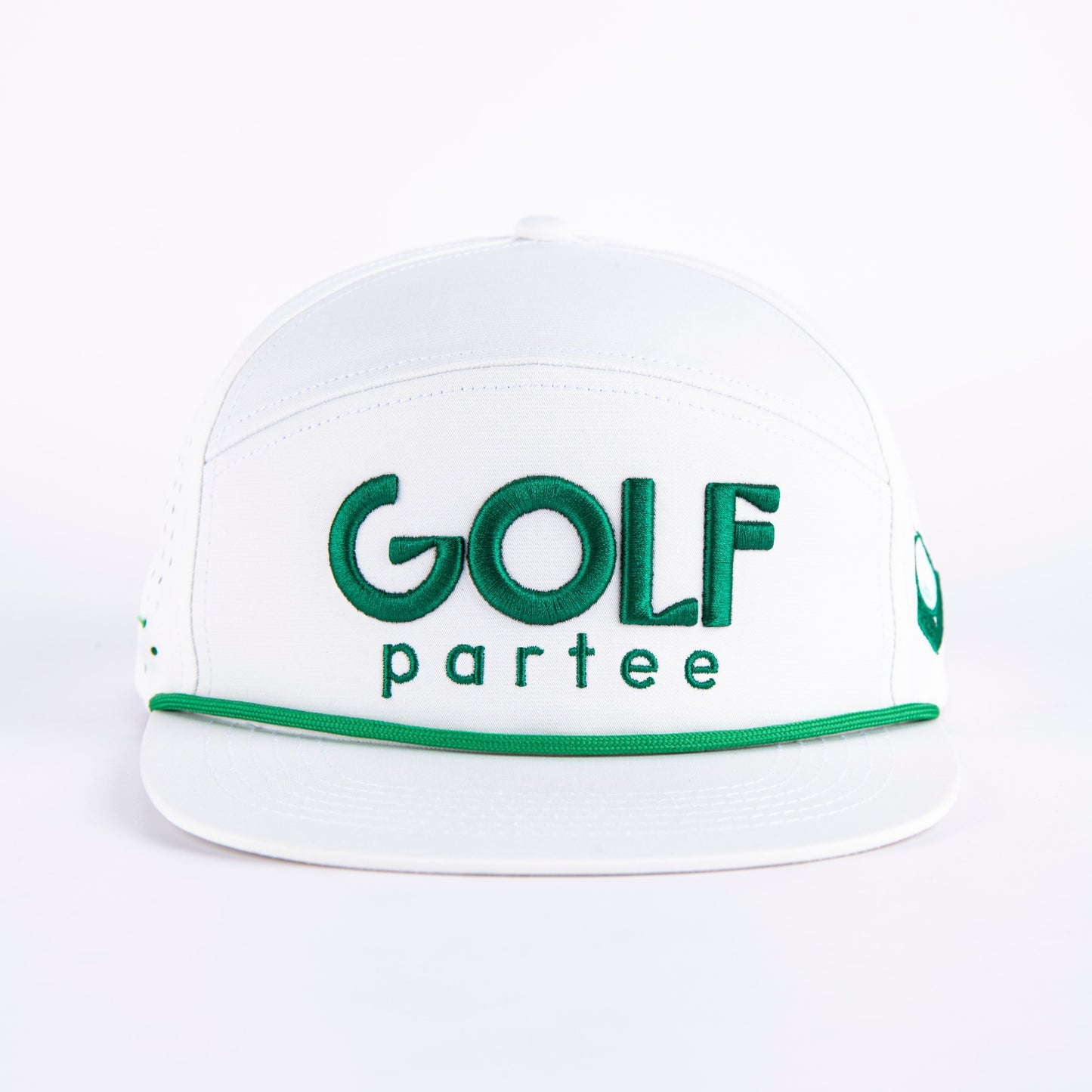 White & Green Snapback