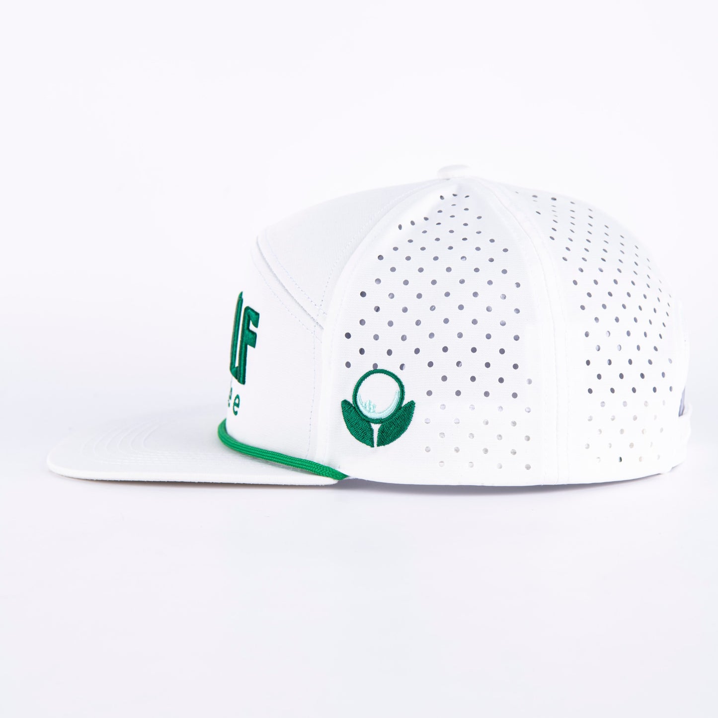 White & Green Snapback