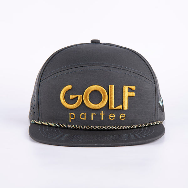 Dark Grey & Gold Snapback